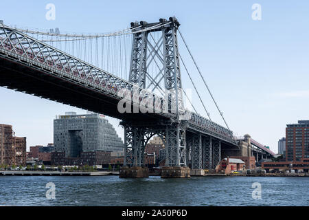 Williamsburg Bridge in Manahattan, New York Stock Photo