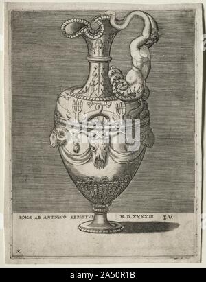 Ewer Ornamented with Dolphins, 1543. Stock Photo