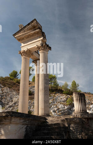 The Roman ruins of Glanum, San Remy, Provence, France. Stock Photo