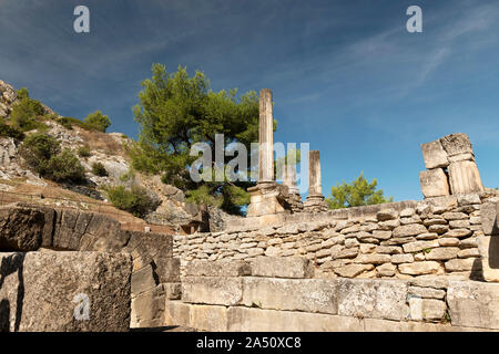 The Roman ruins of Glanum, San Remy, Provence, France. Stock Photo