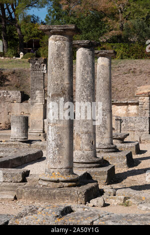 The Roman ruins of Glanum, San Remy, Provence, France. Stock Photo