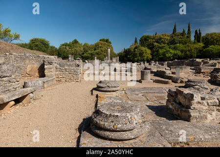 The Roman ruins of Glanum, San Remy, Provence, France. Stock Photo