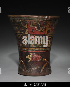 Kero Inca Cup Examples Kero (Waisted Cup), after 1550. Keros, used to drink the maize beer ...