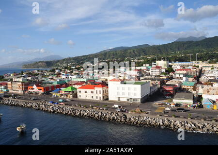 Roseau Sea front, Dominica Stock Photo