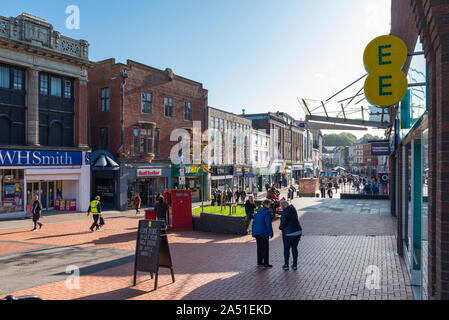 Shops in Park Street in Walsall in the West Midlands, UK Stock Photo