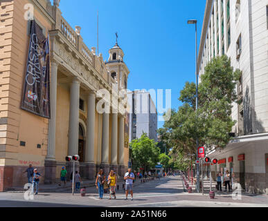 The early 17th century Iglesia de San Agustín (Church of St Augustine), in downtown Santiago, Chile, South America Stock Photo