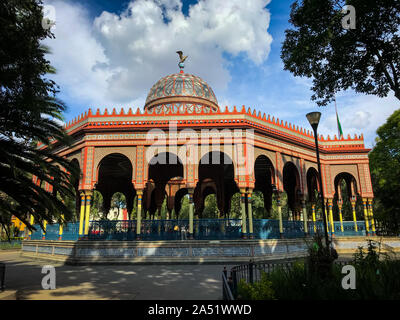 Full view of the Morisco Kiosk in Mexico City. Stock Photo