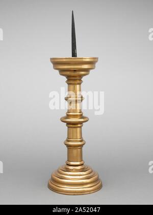 Antique Brass Pricket Candlesticks