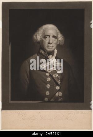 Richard, Earl Howe, 1794. Stock Photo