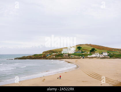 Burgh Island, where Christie's 'And Then There Were None' took place. Stock Photo