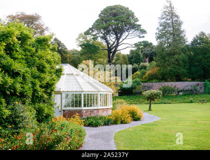 The grounds of Greenway, a house overlooking the river Dart, which Christie acquired in 1938. Stock Photo