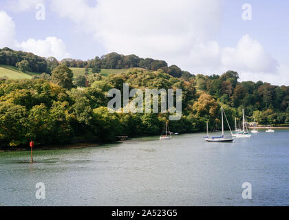 The grounds of Greenway, a house overlooking the river Dart, which Christie acquired in 1938. Stock Photo