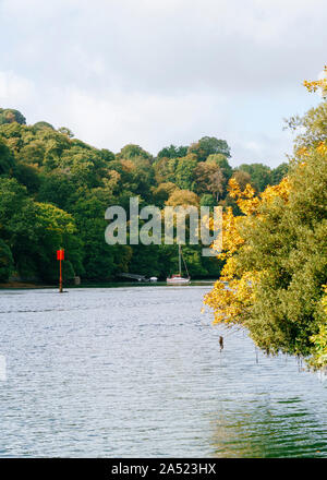 The grounds of Greenway, a house overlooking the river Dart, which Christie acquired in 1938. Stock Photo