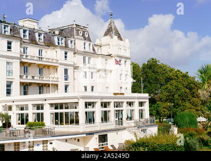 The Grand Hotel, Torquay, where Agatha Christie spent her honeymoon in 1914. Stock Photo