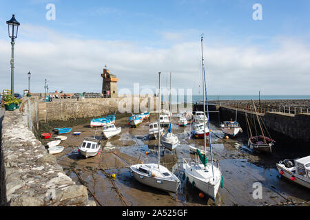 Lynmouth Harbour, Lynmouth, Devon, England, United Kingdom Stock Photo