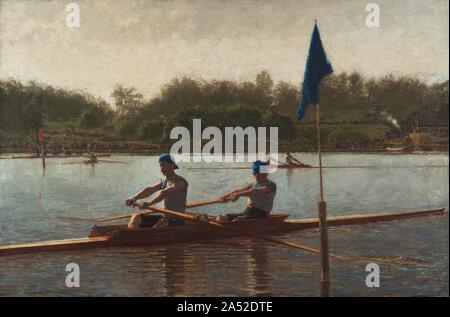 The Biglin Brothers Turning the Stake by Thomas Eakins (1844-1916), oil