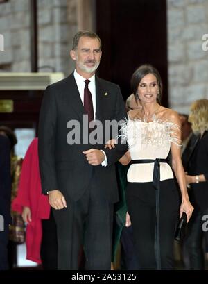 Asturias, Spain. 17th Oct, 2019. Spanish King Felipe VI and Queen ...