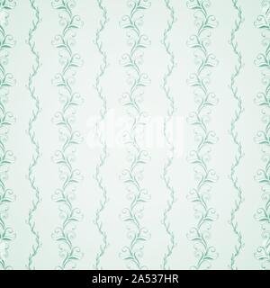 Wallpaper seamless green pattern. Light background Stock Vector