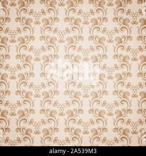 Wallpaper seamless brown pattern. Light background Stock Vector
