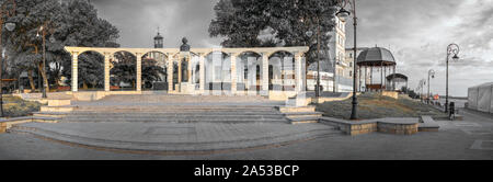 Constanta, Romania – 07.09.2019.  Statue of Mihai Eminescu in Constanta, Romania, on a sunny summer morning Stock Photo