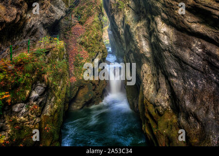 Gorges de l'Areuse, Noirague, Neuchatel, Switzerland, Europe Stock Photo