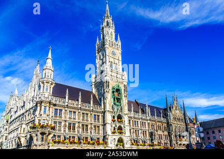 View on Town hall in downtown Munich, Germany Stock Photo