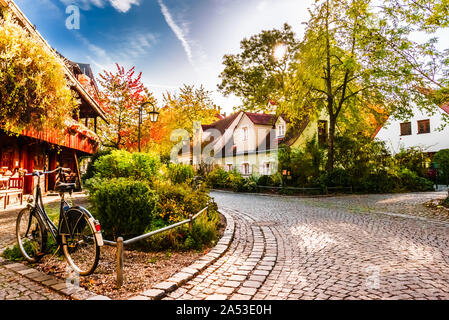 Old buildings of Haidhausen in the city center of Munich, Germany Stock Photo