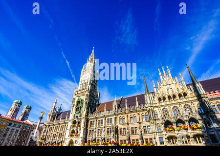 View on Town hall in downtown Munich, Germany Stock Photo