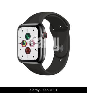 Image of a smart watch on a white background. Vector illustration. EPS 10 Stock Vector