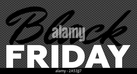 Black Friday sale promotion poster. Commercial discount event banner. Background textured with inscription. Vector advertising business illustration Stock Vector
