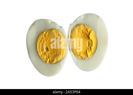boiled egg isolated on white background cutout Stock Photo