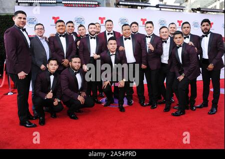 Los Angeles, CA. 17th Oct, 2019. Banda Los Sebastianes at arrivals for 2019 Latin American Music Awards, The Dolby Theatre at Hollywood and Highland Center, Los Angeles, CA October 17, 2019. Credit: Elizabeth Goodenough/Everett Collection/Alamy Live News Stock Photo