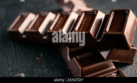 melted chocolate, milk organic, chocolate chunks, dark, milk, melted, dairy milk, candy Stock Photo
