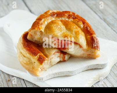 Rustico - traditional pastry from Lecce,  Italy Stock Photo