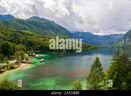 Lake Bohinj Triglav National Park, Upper Carniola region Slovenia Stock Photo