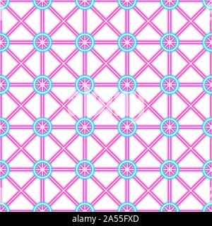 Neon laser lines vector seamless pattern. Vector geometric seamless texture with delicate grid. Neon laser lines pattern. geometric texture with grid Stock Vector
