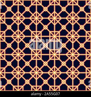 Neon laser lines vector seamless pattern. Vector geometric seamless texture with delicate grid. Neon laser lines pattern. geometric texture with grid Stock Vector