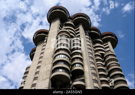 Madrid. Spain. Edificio Torres Blancas on Avenida de América, designed by Spanish architect Francisco Javier Sáenz de Oiza (1918-2000) in 1961, built Stock Photo