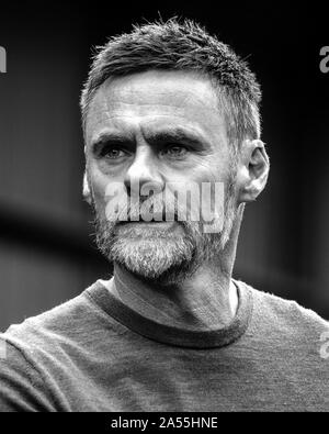 Portrait of Salford Manager Graham Alexander. Stock Photo