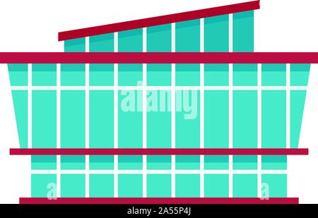 Mall icon. Flat illustration of mall vector icon for web design Stock Vector