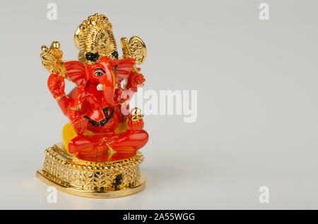 An idol of Lord Ganesh made of fibre glass in sitting posture Stock Photo