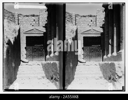 Valleys of Jehoshaphat and Hinnom [Jerusalem]. Tomb of Jehoshaphat. Stock Photo