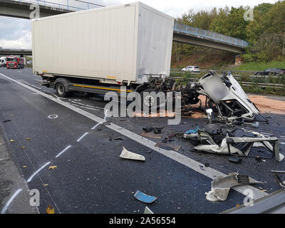 german police car on a freeway Stock Photo - Alamy