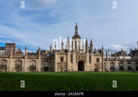 The fabulous King's College of the University of Cambridge. King's College and Clare College Stock Photo