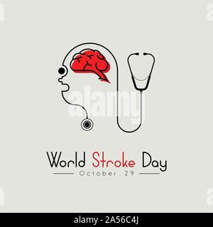 World Stroke Day Stock Vector
