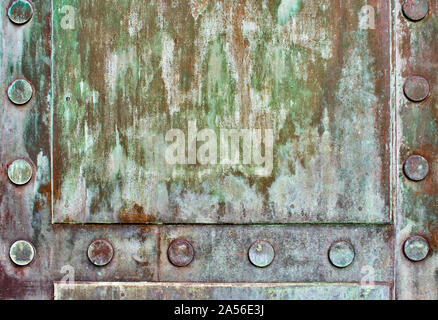 Detail of Bronze Door. Stock Photo