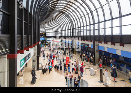 Medellin, Colombia – January 27, 2019: Terminal of Medellin airport (MDE) in Colombia. Stock Photo