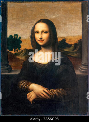 Leonardo Da Vinci, The Isleworth Mona Lisa, portrait painting, 1503-1516 Stock Photo