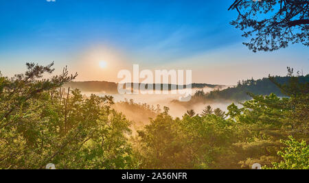 Sunrise at Red River Gorge, KY. Stock Photo