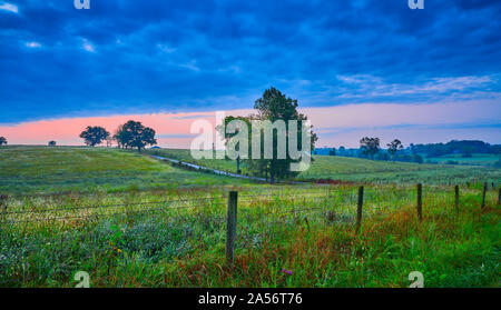 Country Scene with Road. Stock Photo